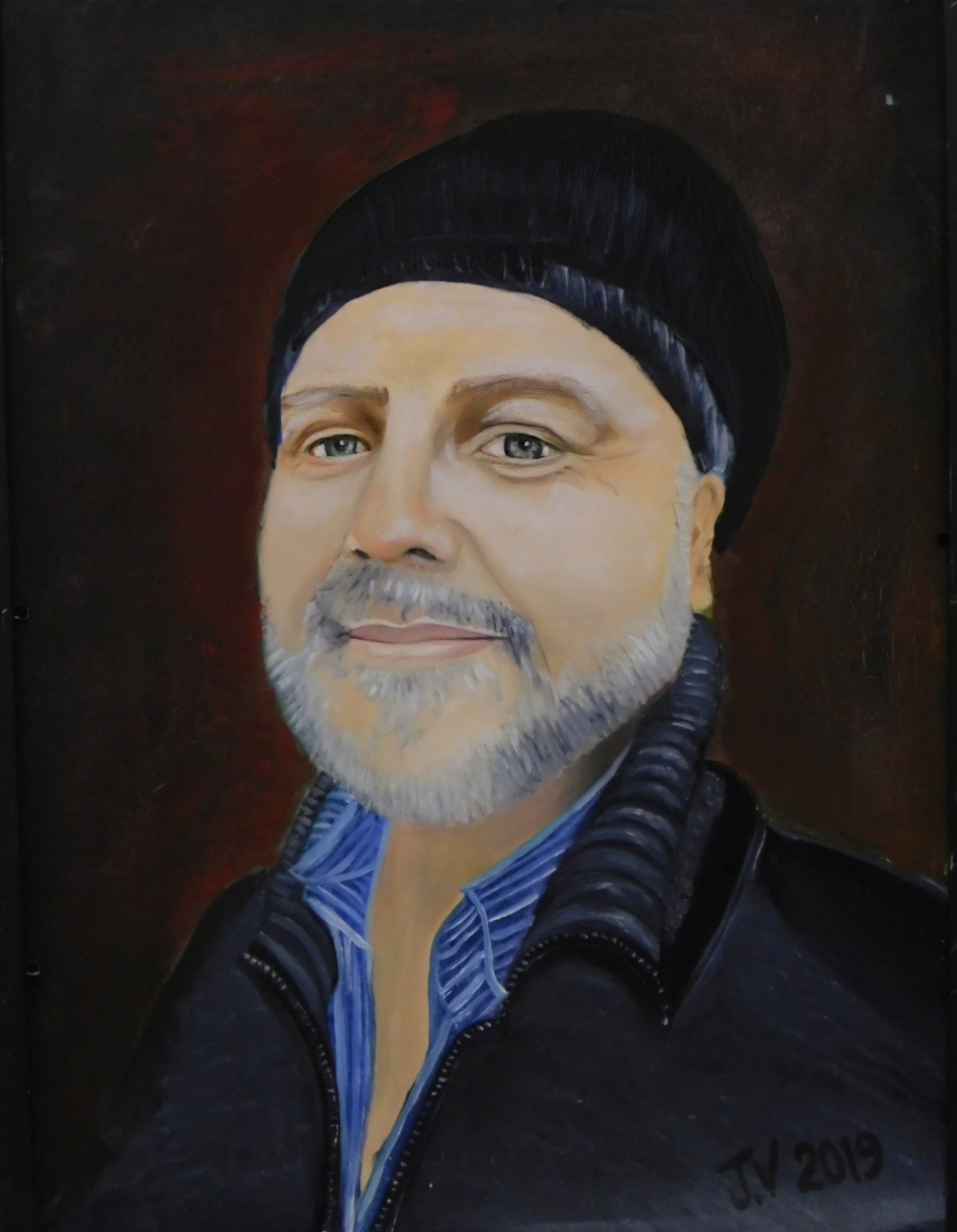 Uomo con berretto nero di Jacqueline Enkelaar-Ashdown